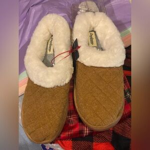 Dearfoams Tan Slippers NWT-size9-10